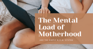 A handwritten brain dump on a notebook, the first step to clearing the mental load of motherhood
